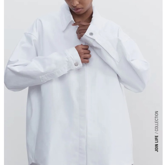 Zara Denim Shirt - Picture 3 of 9